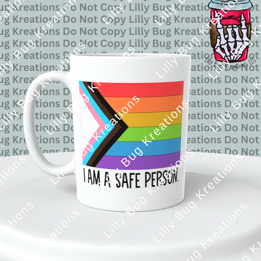 I Am A Safe Person - Progressive Flag Mug