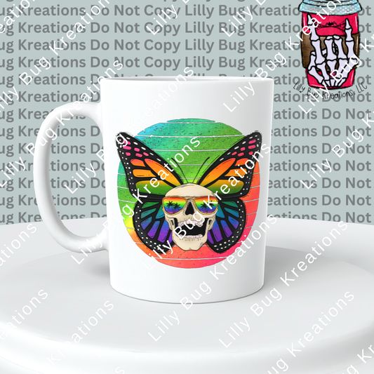 Skull Butterfly Mug