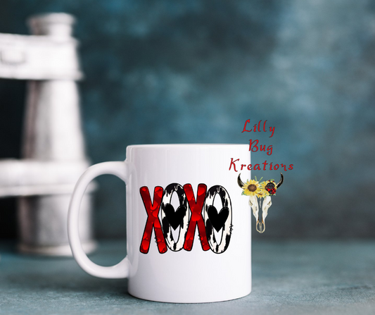 XOXO Cow Print Mug