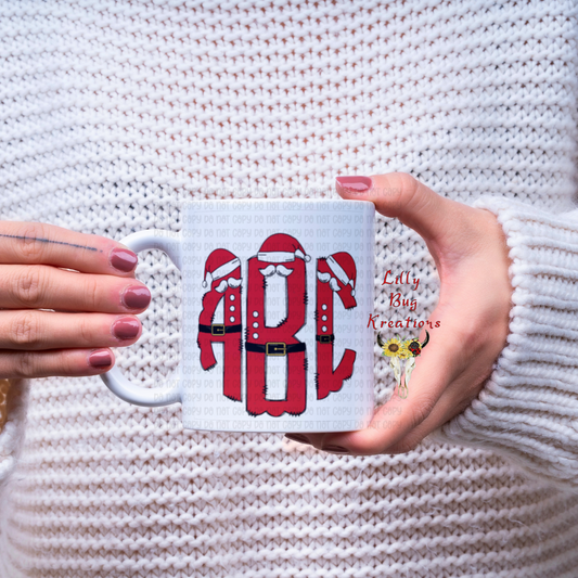 Santa Monogram Mug