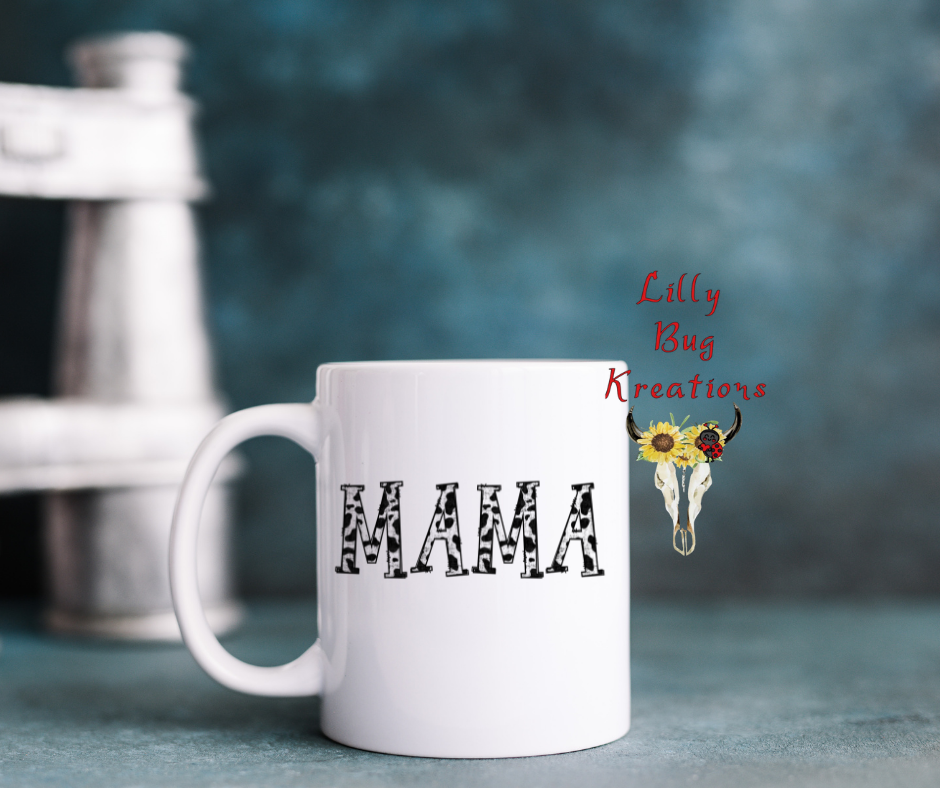 Mama Cow Print Mug